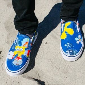 Vans x SpongeBob Classic Slip-On Sneakers